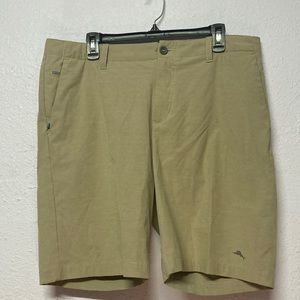 Tommy Bahama Gray Chip and Run Golf Strech Chino Shorts men's 36